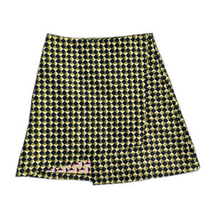 CLOSET Korean Streetwear 3D Effect Jacquard Geometric Asymmetric Mini Skirt Sz S